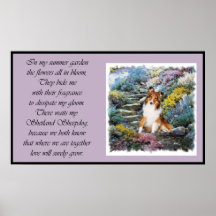 Sheltie Art wo Liebe wächst