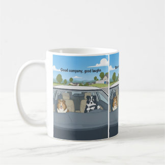 Sheltie Border Collie Cartoon Kaffeetasse