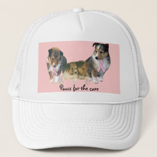 Sheltie Brustkrebs-Hut Truckerkappe