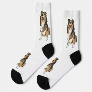 Sheltie-Cartoonbild Socken