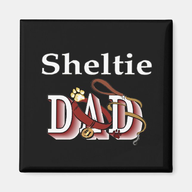 sheltie dad Magnet (Vorne)