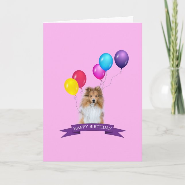 Sheltie die Shetlandinseln Schäferhund-alles- Gute Karte (Vorderseite)