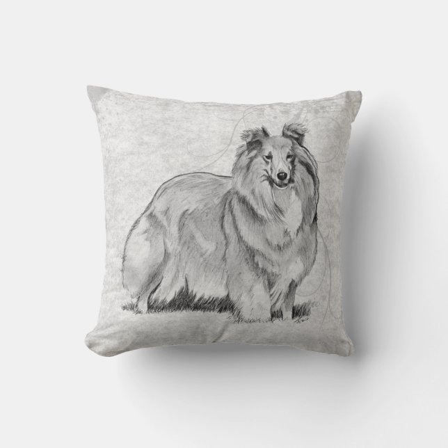 Sheltie - die Shetlandinseln-Schäferhund Kissen (Vorderseite)