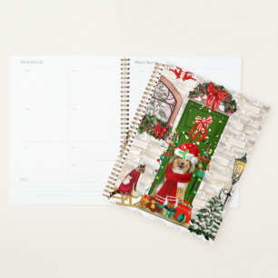 Sheltie Dog Christmas Planer