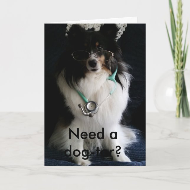 Sheltie erhalten wohle Karte (Vorderseite)