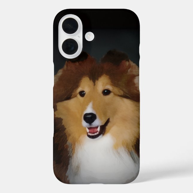 Sheltie-Handyhülle iPhone 16 Hülle (Rückseite)