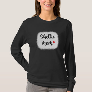 Sheltie-Hundemutter Damen Shetland Sheepdog T-Shirt