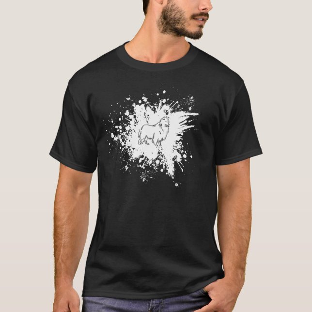 Sheltie Lover Funny Shetland Sheepdog Eigentümer D T-Shirt (Vorderseite)