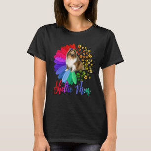 Sheltie Mama Halbblütenschütteltüte Kindermutter T-Shirt
