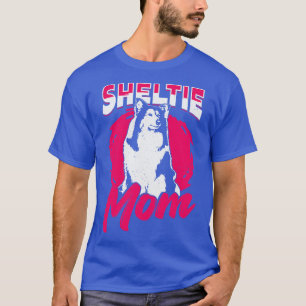 Sheltie Mama Hund Shetland Sheepdog Lover Geschenk T-Shirt
