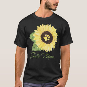 Sheltie Mama Shetland Sheepdog Mama Dog Lover Sunf T-Shirt