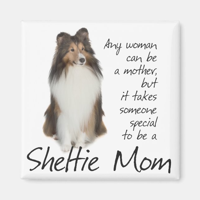 Sheltie Maman Magnet (Devant)