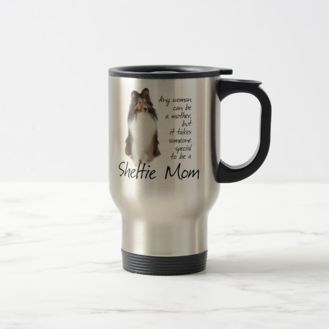 Sheltie Maman Travel Mug (Droit)