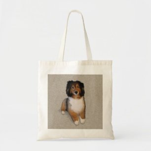 Sheltie-Mischlingshund-Porträt Tragetasche