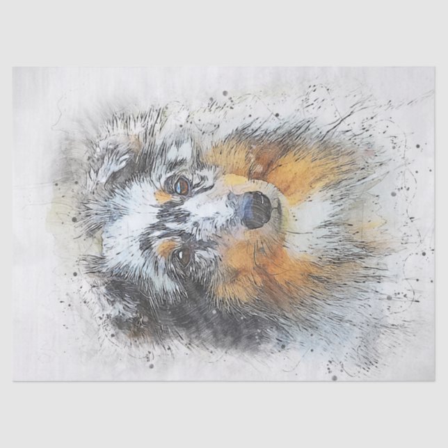 Sheltie - Shetland Sheepdog Decoupage Seidenpapier (Vorderseite)