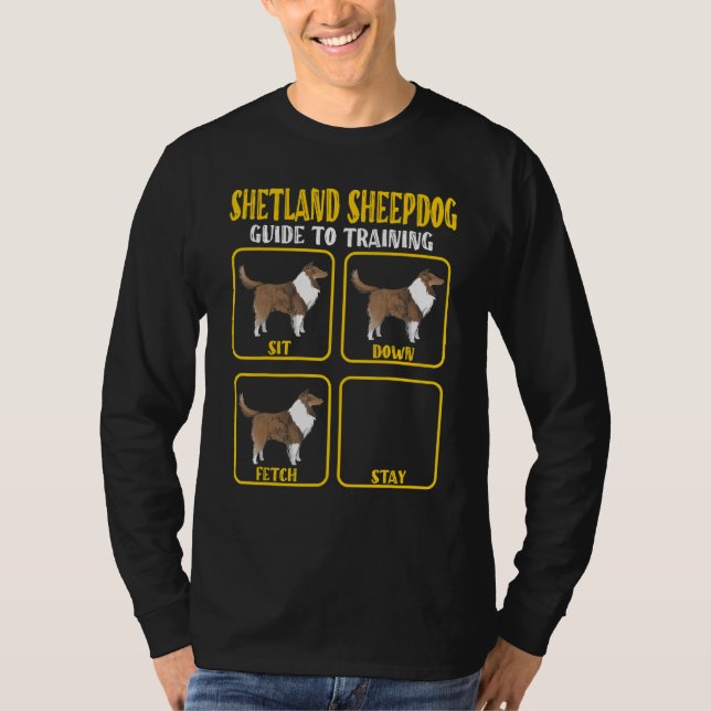 Sheltie shetland sheepdog traning guide Sheltie Mo T-Shirt (Vorderseite)