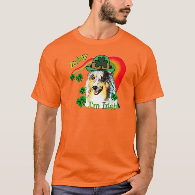 Sheltie St. Patricks Day T-Shirt (Vorderseite)