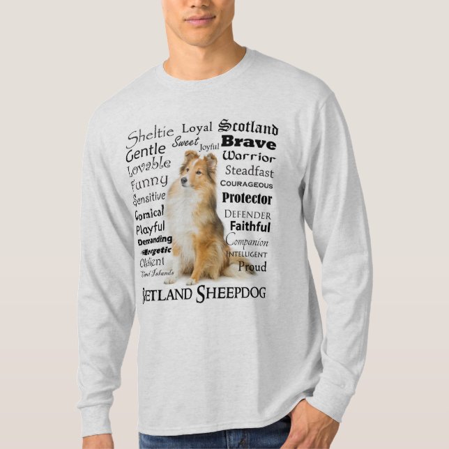 Sheltie Traits T - Shirt (Vorderseite)