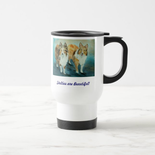 Sheltie Travel Mug Reisebecher (Rechts)