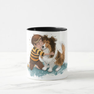 Sheltie und Boy Hug Tasse