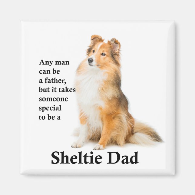 Sheltie Vater Magnet (Vorne)
