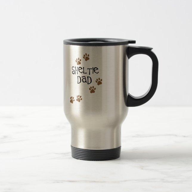 Sheltie Vater Reisebecher (Rechts)