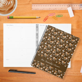 Shelties Shetland Sheepdog Muster Brown Planner Planer