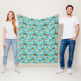 Shelties Shetland Sheepdog Niedlich Hunde Pawprint Fleecedecke