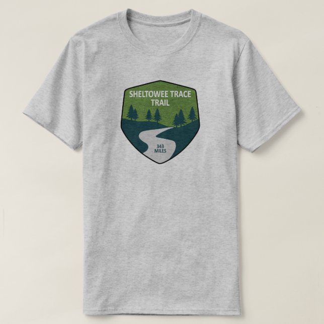 Sheltowee Wanderweg Kentucky Tennessee T-Shirt (Design vorne)