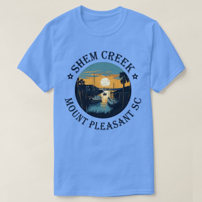 Shem Creek Sunset Mount SC T-Shirt (Design vorne)