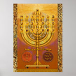 Shemen ha Tov Menorah Poster<br><div class="desc">Der Eintritt in die Himmlischen Säle der Briefe Meditation auf den hebräischen Briefen ist weniger eine menschliche Tätigkeit als ein übernatürlicher Akt, in dem wir die Barrieren unserer natürlichen Existenz abbauen und in die göttliche Welt hineinreichen. Jeder Brief ist ein Kleidungsstück, das für uns zur Verfügung gestellt wird, sodass die...</div>