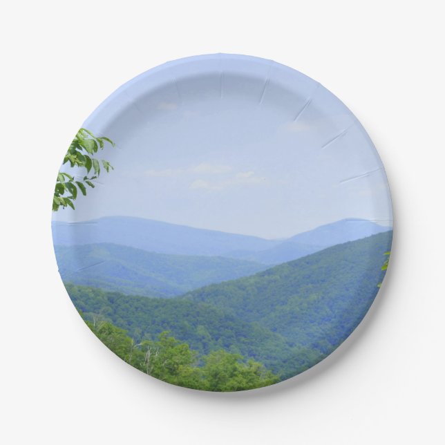 Shenandoah Berge Pappteller (Vorderseite)
