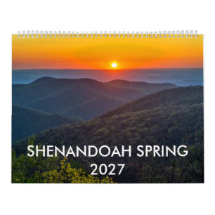 Shenandoah Frühling 2027 12-Monate-Wandkalender Kalender