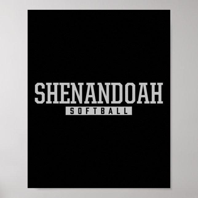 Shenandoah High School Softball  Poster (Vorne)