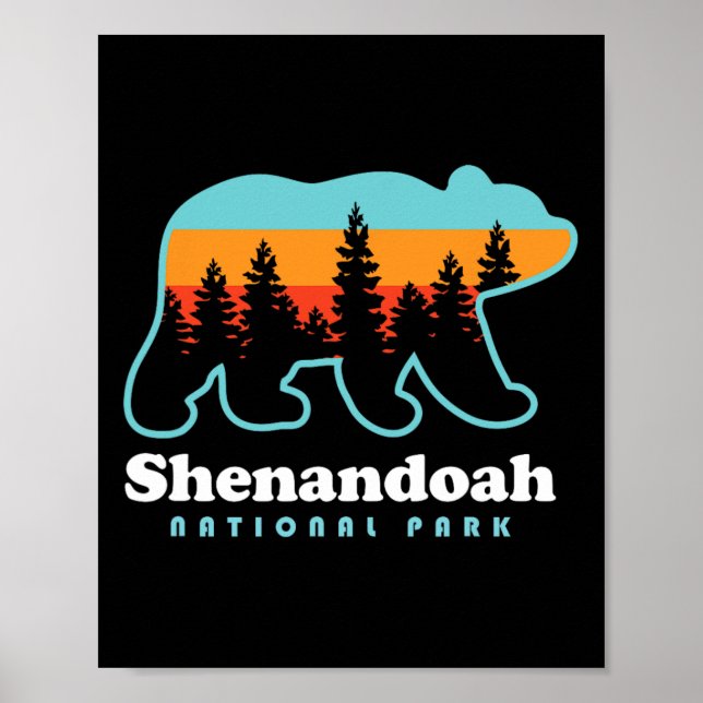 Shenandoah National Park Bear Shenandoah Valley  Poster (Vorne)