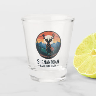 Shenandoah National Park Deer Emblem Schnapsglas