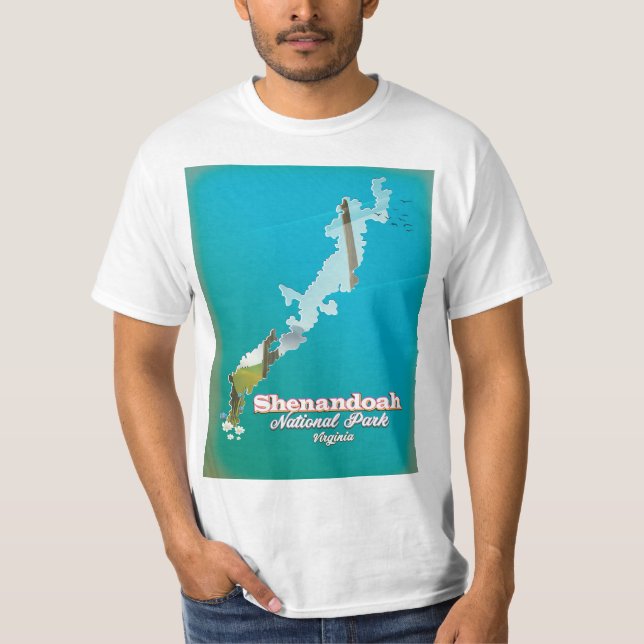 Shenandoah National Park Reiseplakat. T-Shirt (Vorderseite)