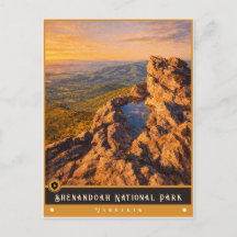 Shenandoah National Park | Vintage-Postkarte