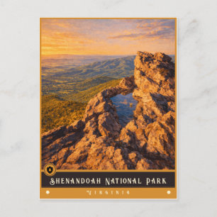 Shenandoah National Park Vintage-Postkarte Postkarte