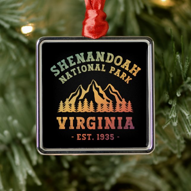 Shenandoah National Park Virginia USA Ornament Aus Metall (Baum)
