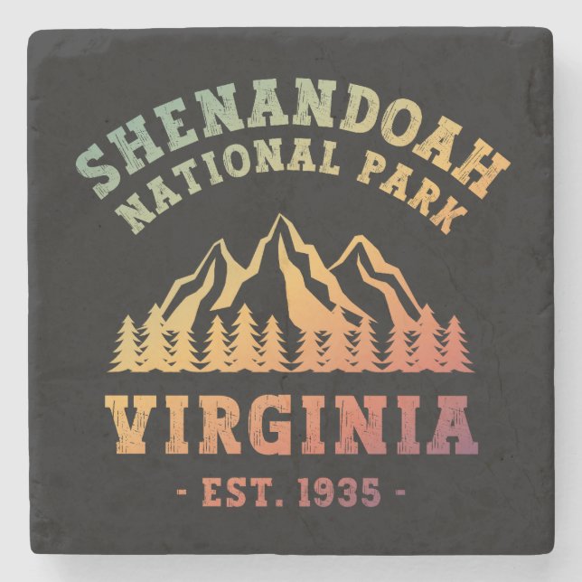 Shenandoah National Park Virginia USA Steinuntersetzer (Vorderseite)
