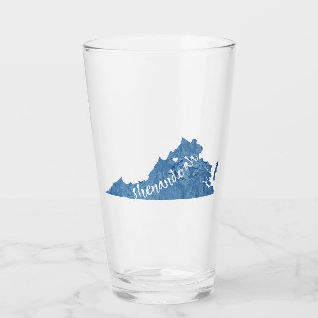 Shenandoah National Park Virginia Wood Grain Glas (Vorderseite)