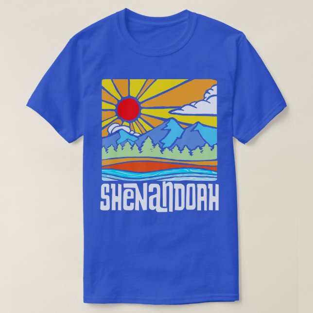 Shenandoah Nationalpark Artistische Landschaft T-Shirt (Design vorne)
