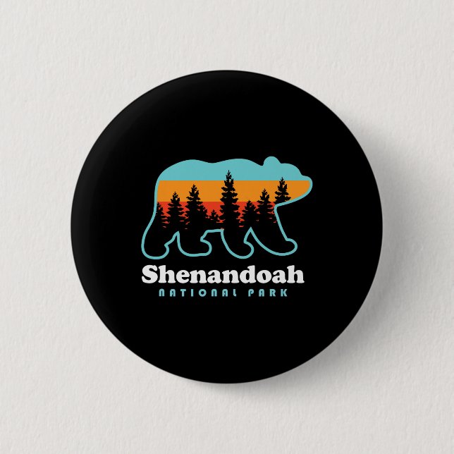 Shenandoah Nationalpark Bär Shenandoah Tal  Button (Vorderseite)