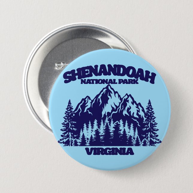 Shenandoah-Nationalpark Button (Vorne & Hinten)