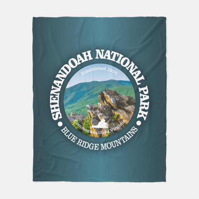 Shenandoah-Nationalpark Fleecedecke (Vorderseite)