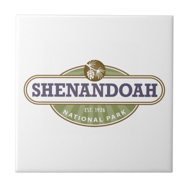 Shenandoah-Nationalpark Fliese (Vorderseite)