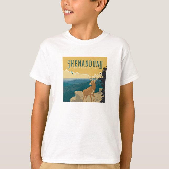 Shenandoah-Nationalpark | Hirsch T-Shirt (Vorderseite)