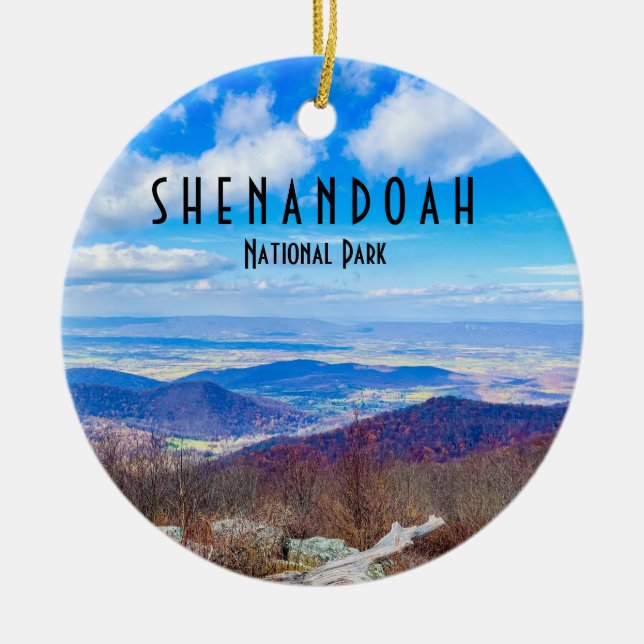 Shenandoah Nationalpark Keramik Ornament (Vorne)