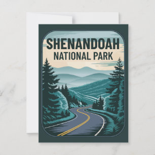 Shenandoah Nationalpark Landschaft Postkarte